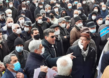 تجمع اعتراضی بازنشستگان در تبریز