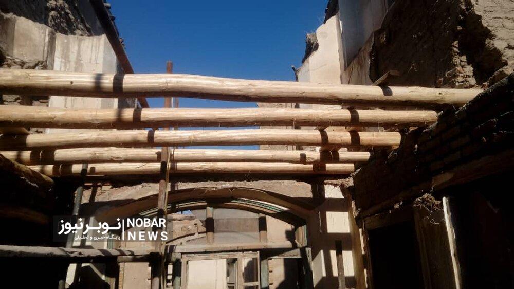 مرمت خانه تاریخی کلکته چی با احیاء دیوارها و سقف آجری