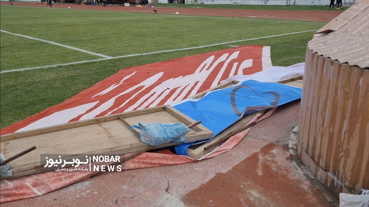 طوفان و تگرگ در یادگار + عکس