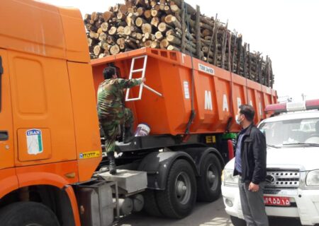 توقیف محموله غیر مجاز چوب آلات جنگلی در اهر