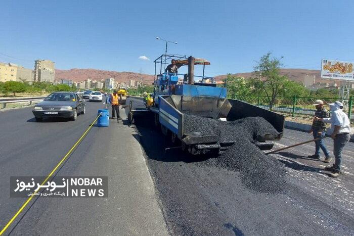 آسفالت ریزی ۷۰ هزار تنی در سه ماهه نخست سالجاری