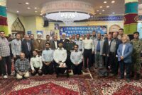 مراسم مشترک تجلیل از خانواده‌های شهدا و آتش‌نشانان در مسجد عباسیه تبریز