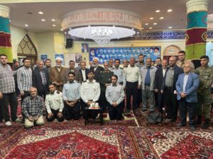 مراسم مشترک تجلیل از خانواده‌های شهدا و آتش‌نشانان در مسجد عباسیه تبریز