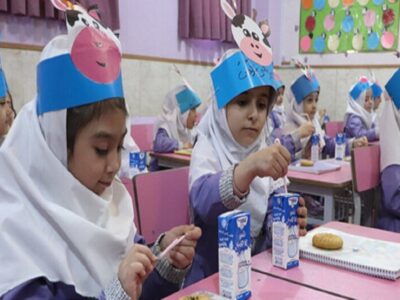 توزیع شیر در ۳۲۰۱ مدرسه آذربایجان‌شرقی