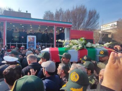 مراسم تشییع پیکر استاندار فقید آذربایجان‌شرقی