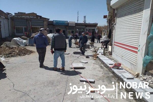 پیشرفت ۵۵ درصدی سنگفرش محور تاریخی «حیدر تکیه سی»